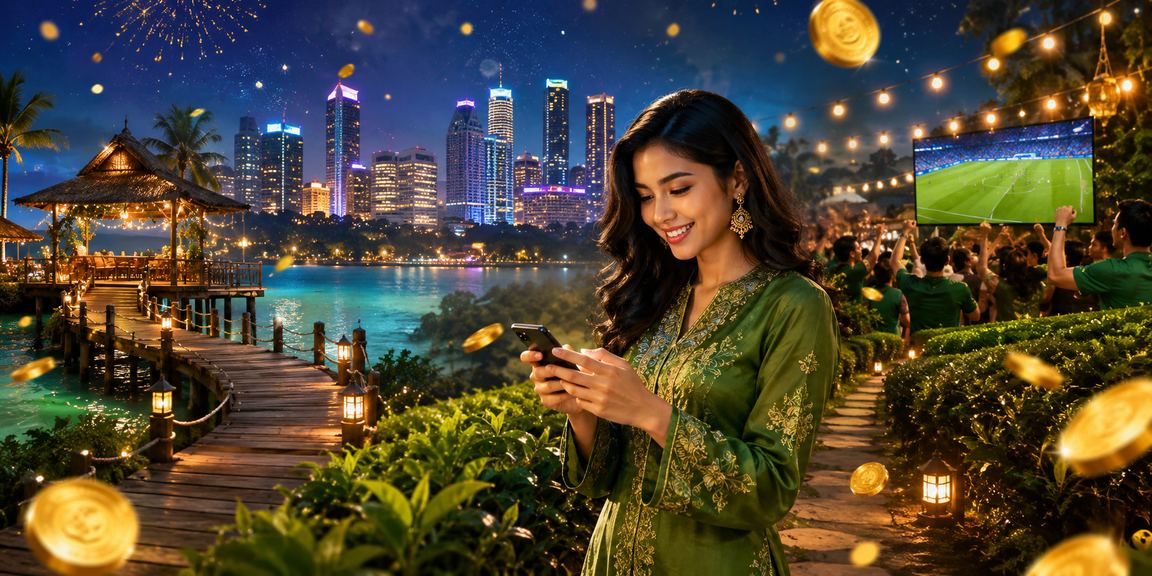 Pengguna Petaling Jaya mendaftar akaun judifree melalui telefon pintar semasa Hari Raya
